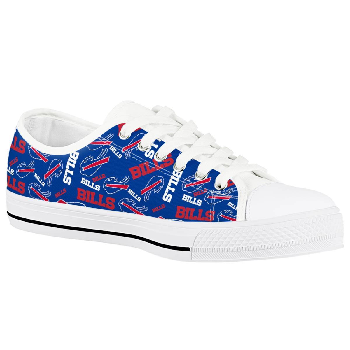 Women's Buffalo Bills Low Top Canvas Sneakers 0565